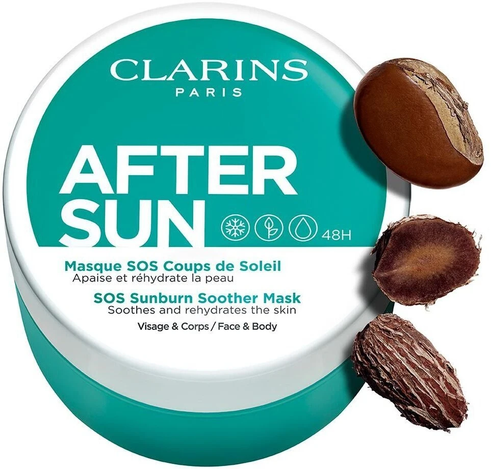 „Clarins After Sun SOS“ raminamoji kaukė nuo saulės nudegimo, 100 ml