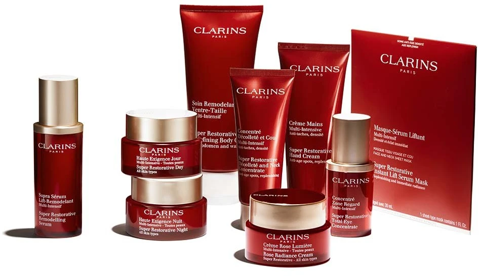 Clarins Kelių rūšių intensyvus kremas kaklui ir dekoltė "Super Restorative" (dekoltė ir kaklo koncentratas ) 75 ml