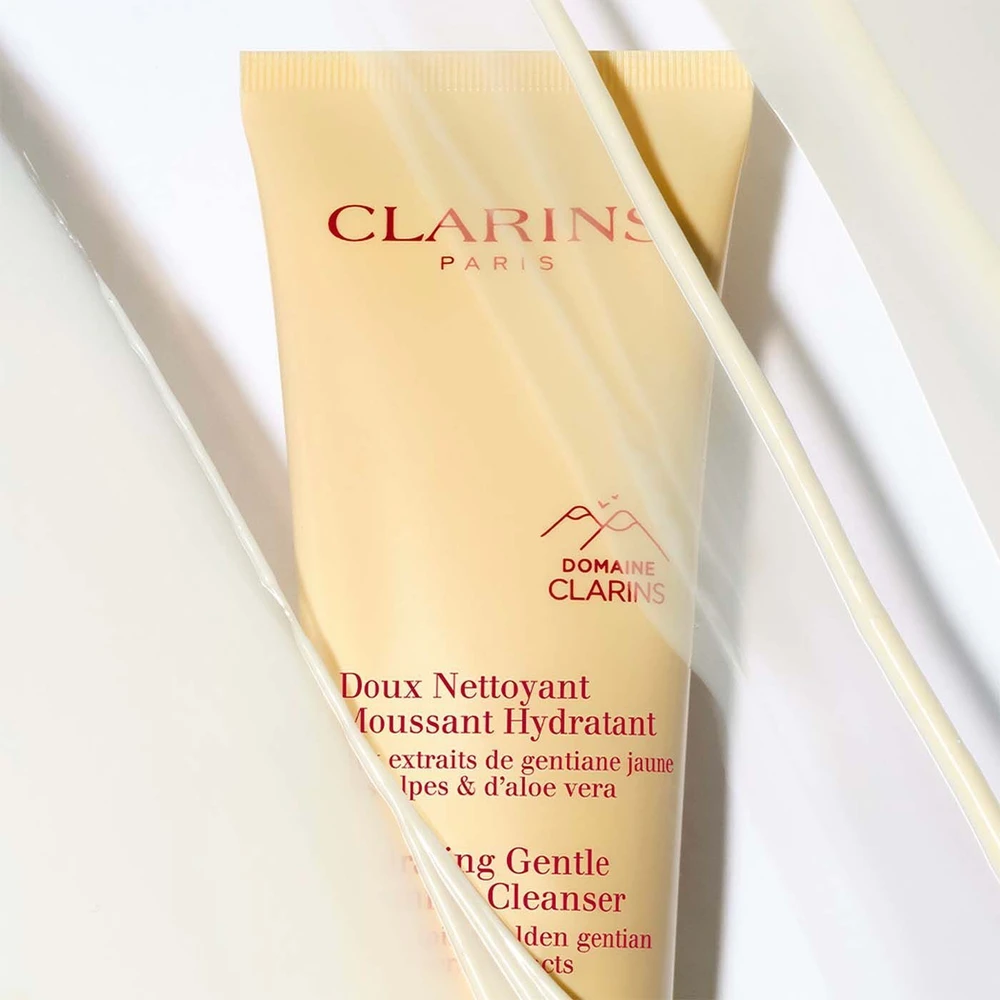 Clarins Hydrating švelnus Foaming Valiklis veido prausiklis normaliai / sausai odai, 125 ml