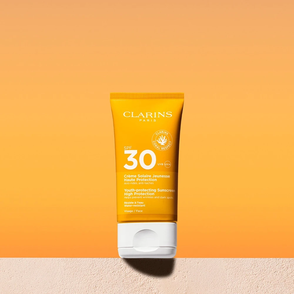 Clarins jaunystę apsaugantis kremas nuo saulės SPF30, 50 ml
