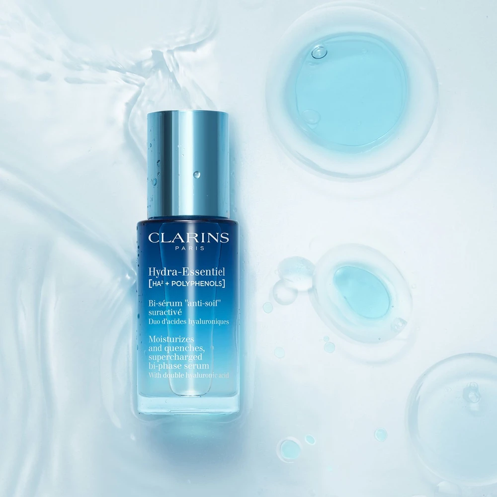 Clarins Hydra-Essentiel Bi-Phase Serum drėkinamasis veido serumas, 30 ml