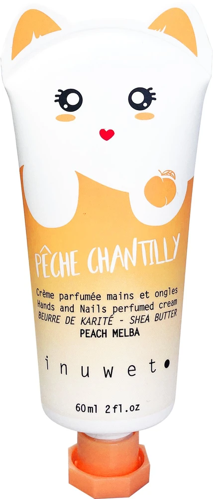 Inuwet Peach Malba Vegan Moisturising & Softening Hand Kreminis Fruity, 60 ml