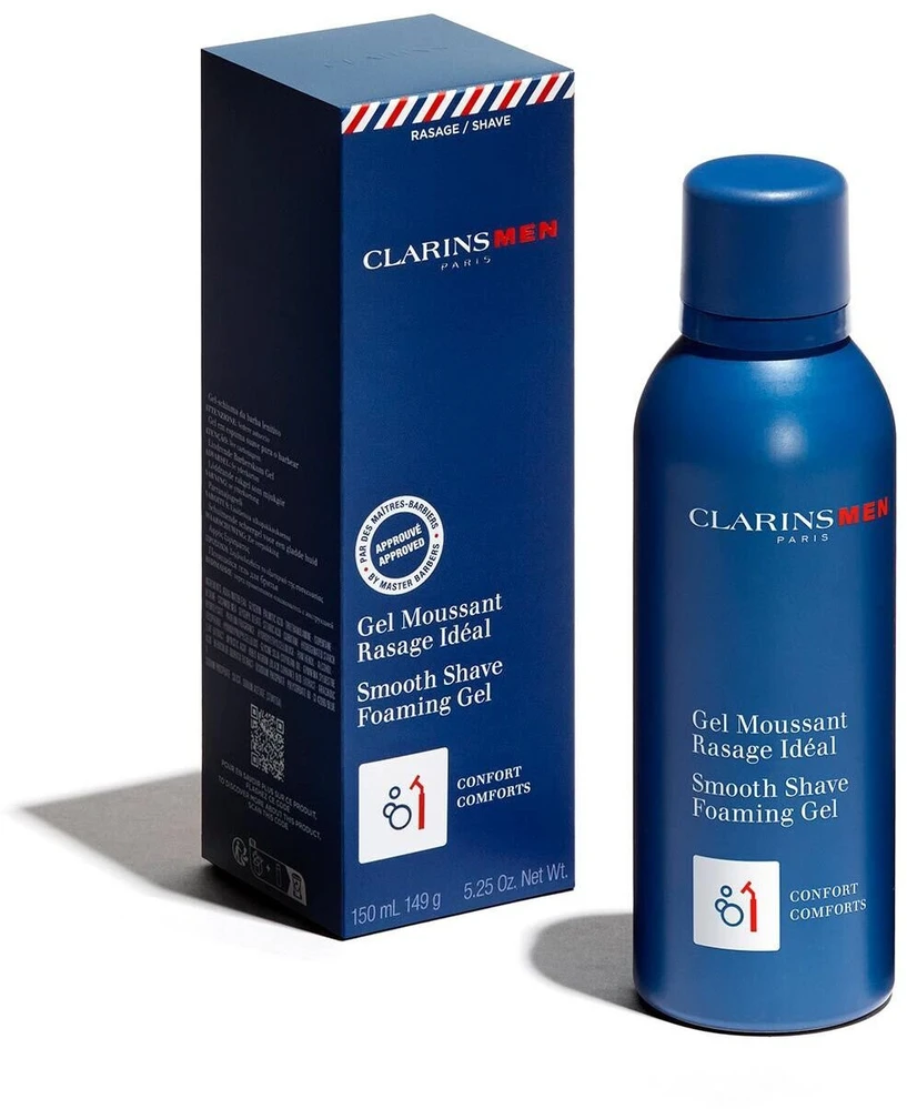 Clarins Men Smooth Shave Foaming Gel skutimosi putos vyrams, 150 ml