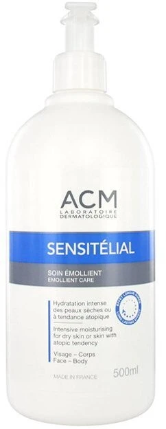 „Laboratoire ACM Sensitelial“ minkštinamasis kūno kremas kasdieniam naudojimui, 500 ml