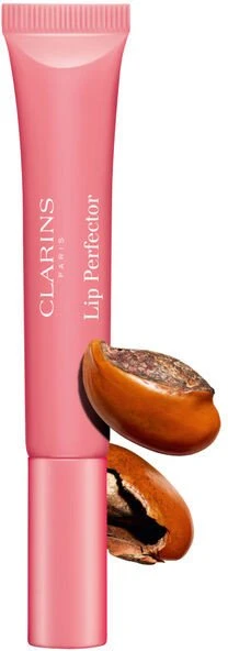 Clarins Lip Perfector Shimmer Lūpų blizgis lūpų blizgis, atspalvis: 01 Rose Shimmer, 12 ml