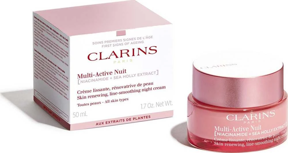 Clarins Multi-Active Nuit Night Kreminis naktinis veido kremas visiems odos tipams, 50 ml