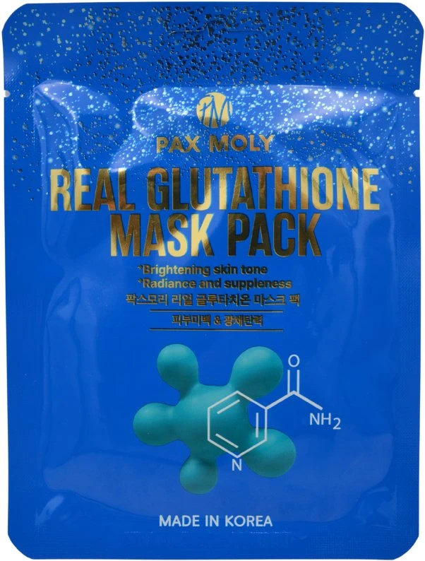 Clarins PaxMoly, Real Glutathione, Brightening & Hydrating, Sheet Mask, Face, Day & Night, 25 ml For Women