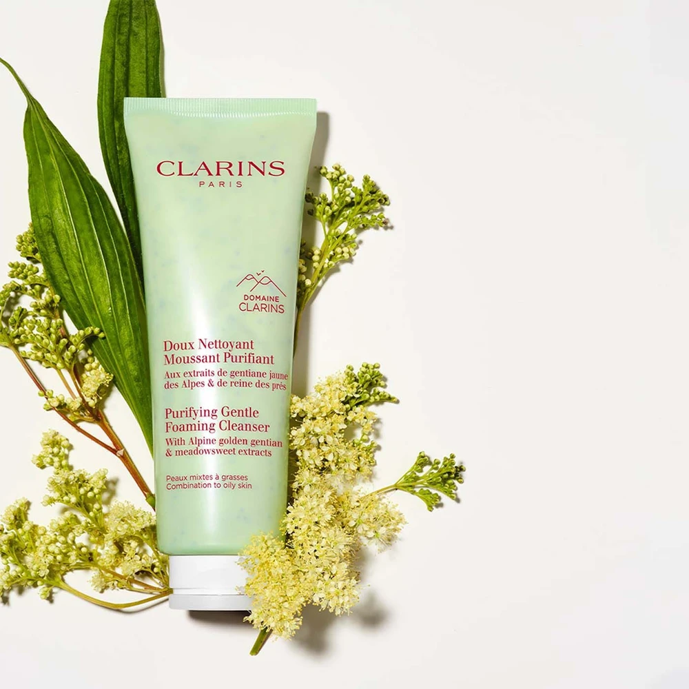 Clarins Purifying Gentle Foaming Valiklis veido valomosios putos, 125 ml