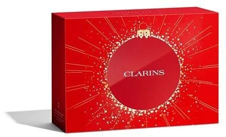 „Clarins“ rinkinys „Clarins“: kvapiųjų, eterinių aliejų, drėkinamasis, kūno aliejus, 200 ml + kvapiųjų, eterinių aliejų, dušo želė, visam kūnui, 200 ml + lūpų kondicionierius, lūpų aliejus, 01, 1,4 ml *Miniatiūrinis + „Clarins“, užsegamas užtrauktuku, GWP tekstilinis maišelis, baltas unisex
