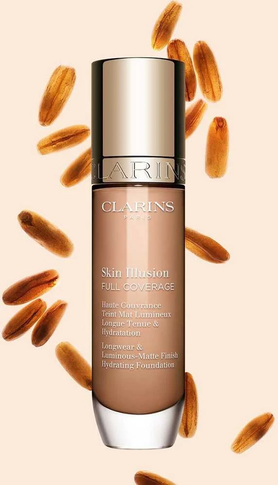 Clarins „Skin Illusion“ ilgai išliekantis skystas makiažo pagrindas 109C, 30 ml