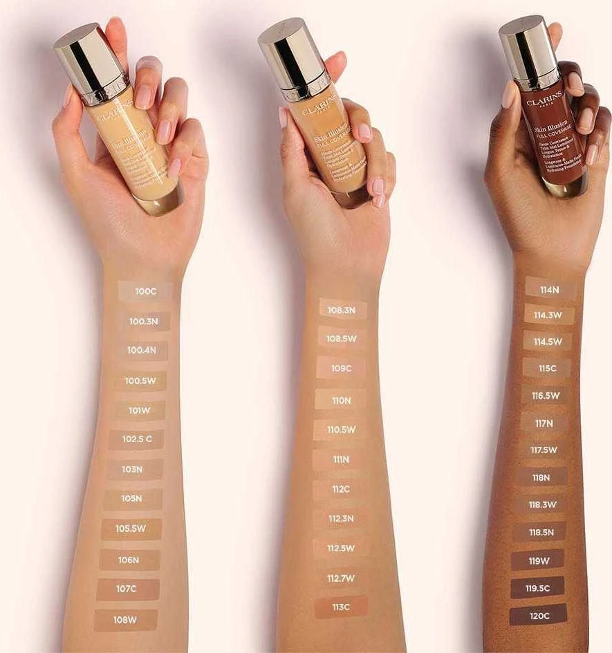 Clarins Drėkinamasis makiažas Skin Illusion Full Coverage (Hydrating Foundation) 30 ml