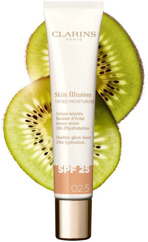 Clarins Skin Illusion Tinted Moisturizer SPF 25 tonuojantis kremas | atspalvis: 2.5, 40 ml