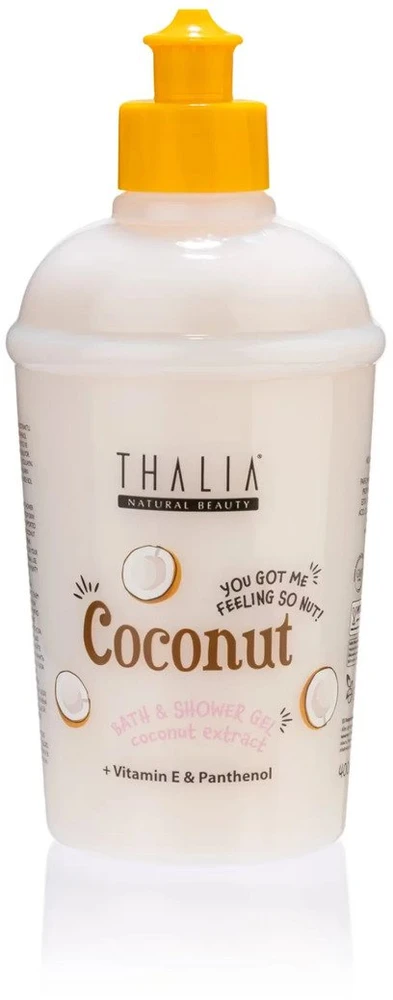 Thalia Natural Beauty Coconut Hydrating & Calming Dušo želė visų tipų odai, 400 ml