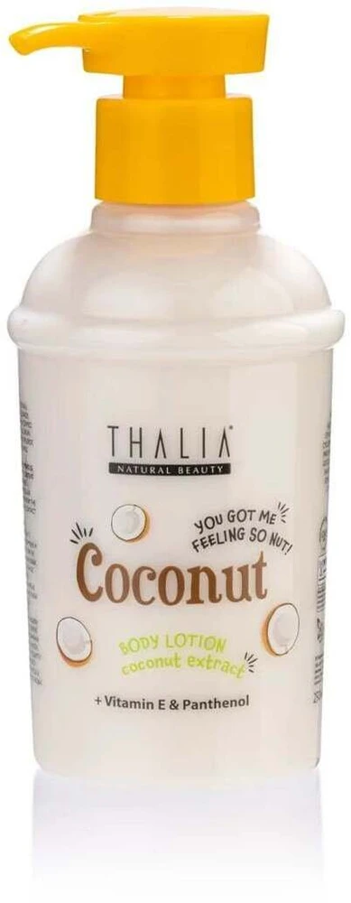 Thalia Natural Beauty Coconut Hydrating & Refreshing Daily kūno losjonas rankoms ir kūnui, 250 ml