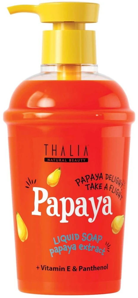 Thalia Natural Beauty Papaya Cleansing & Hydrating Liquid Soap For Body & Hands, 400 ml