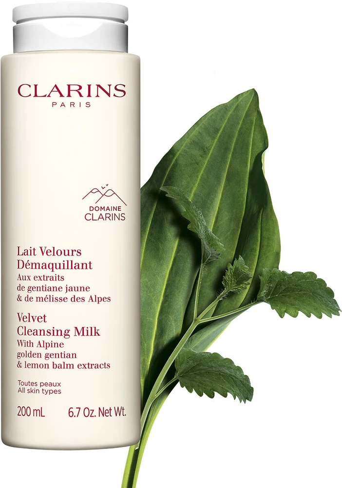 Clarins Velvet Cleansing Milk valomasis pienelis visiems odos tipams, 200 ml