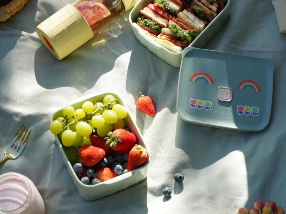 BUYDEEM Bento Lunch Box 810 ml, modelis CT1006, spalva Cozy Greenish