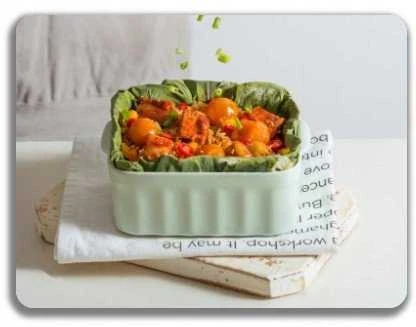 BUYDEEM Bento Lunch Box 810 ml, modelis CT1006, spalva Cozy Greenish