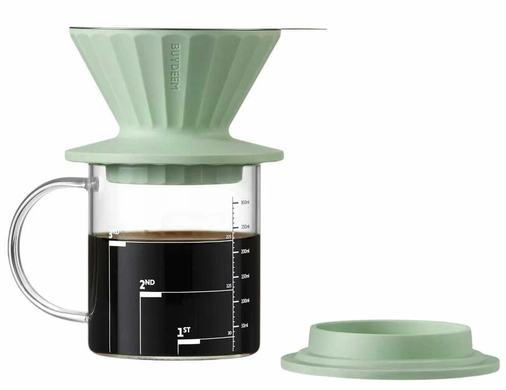 BUYDEEM kavos filtras, modelis CD1024, spalva „Cozy Greenish“