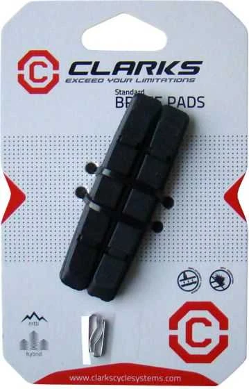 Clarks CLARK'S CP501 MTB stabdžių įdėklai (V formos stabdžiai, sausi) 70 mm juodi