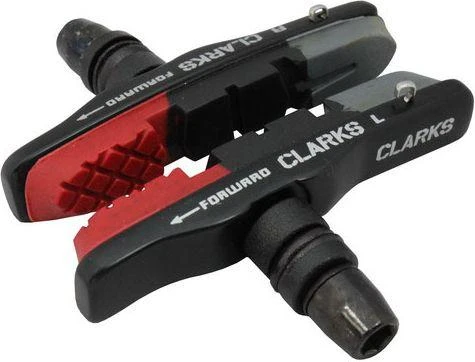 Clarks CPS513 MTB stabdžių trinkelės raudona-juoda-pilka (CLA-CPS513) 72mm