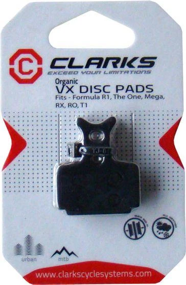 Clarks FORMULA stabdžių kaladėlės (One, R1, Mega, RX, R0, T1)
