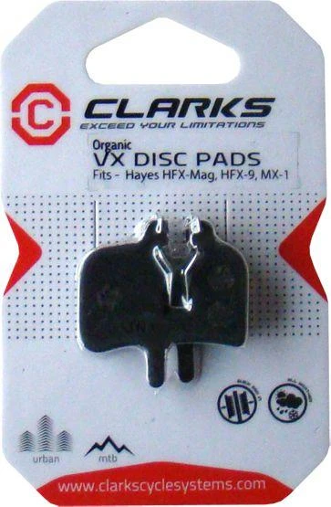 Clarks HAYES stabdžių kaladėlės (HFX-Mag, MX-1, Mag HFX-9)