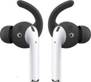 Class and Culture LLC KeyBudz EarBuddyz Ultra – silikoninės ausinės, skirtos AirPods 1/2 (juodas)