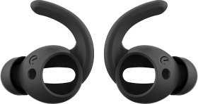 Class and Culture LLC KeyBudz EarBuddyz Ultra – silikoninės ausinės, skirtos AirPods 1/2 (juodas)