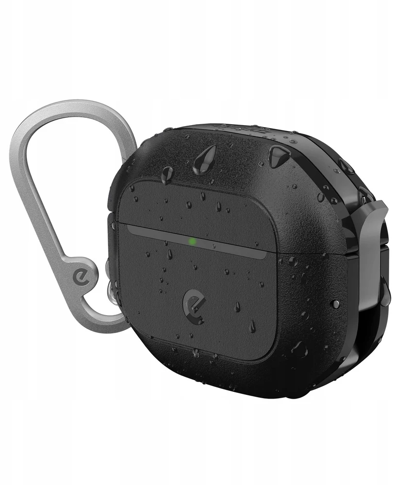 AirPods 4 dėklas KeyBudz ElementProof su karabinu