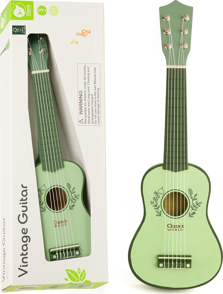 CLASSIC WORLD Vaikiška Vintage Gitara 3+ amžiaus