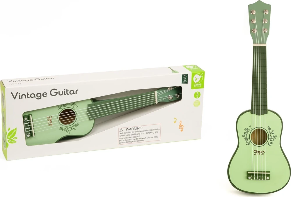 CLASSIC WORLD Vaikiška Vintage Gitara 3+ amžiaus