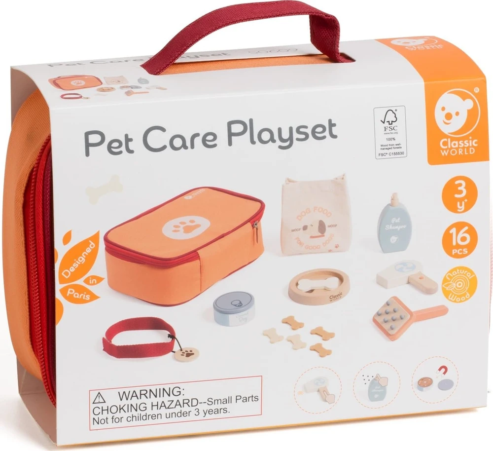 Nešiojamas veterinaro ir gyvūnų priežiūros rinkinys CLASSIC WORLD