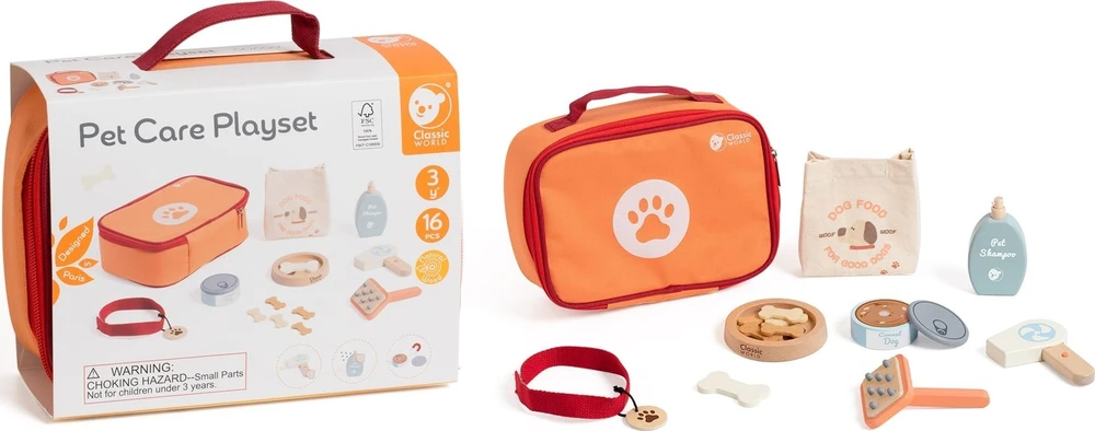 Nešiojamas veterinaro ir gyvūnų priežiūros rinkinys CLASSIC WORLD