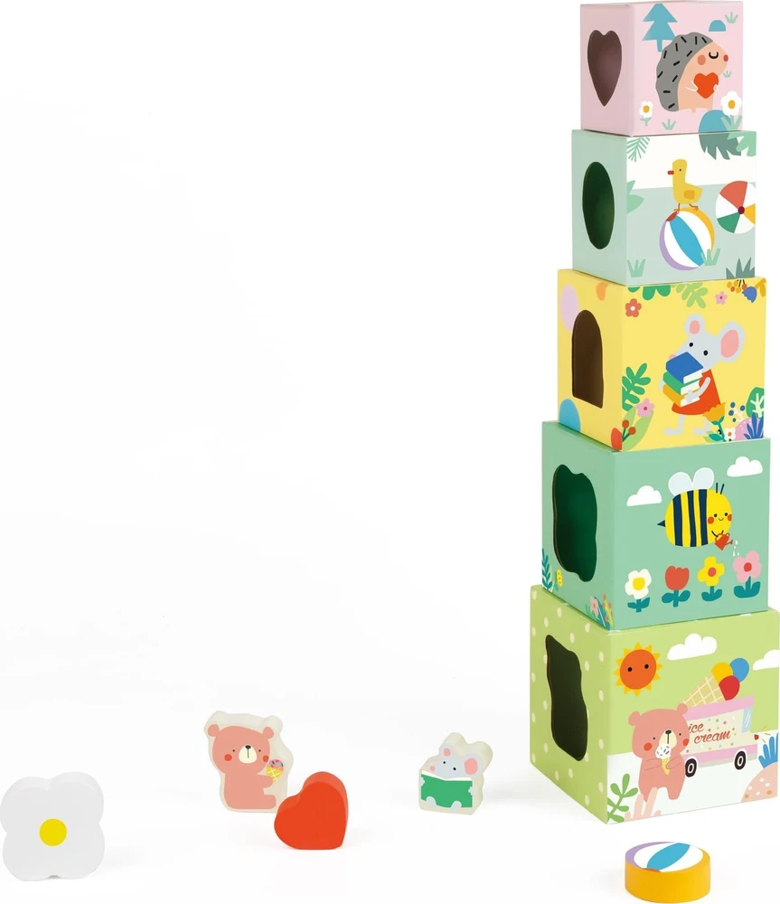 Dėlionė CLASSIC WORLD CW20222 Puzzle Cube Box Miško piramidė 10 vnt.