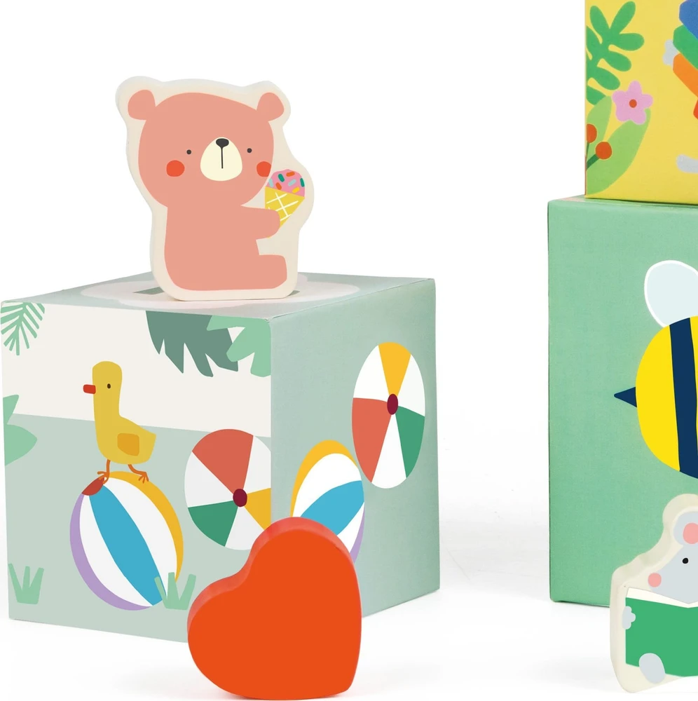 Dėlionė CLASSIC WORLD CW20222 Puzzle Cube Box Miško piramidė 10 vnt.
