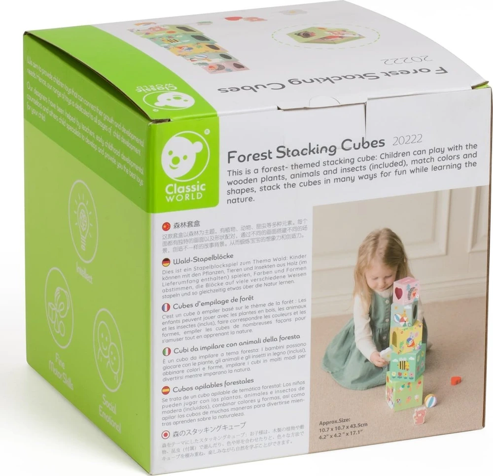 Dėlionė CLASSIC WORLD CW20222 Puzzle Cube Box Miško piramidė 10 vnt.