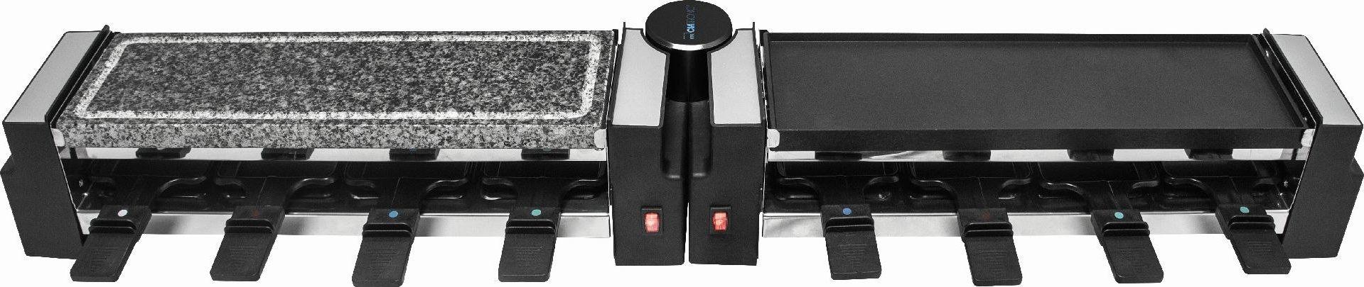 Clatronic raclette grilis 2 viename su akmens ir grilio plokštėmis, 1200 W, RG 3678