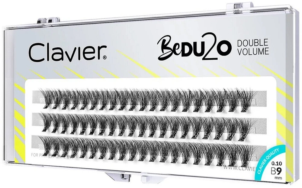 Clavier BeDU2O Double Volume blakstienų kuokšteliai 9mm