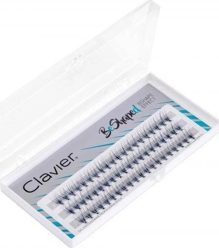 Clavier BeShaped šilkinės blakstienos priauginimui B formos garbanos 10D 8mm