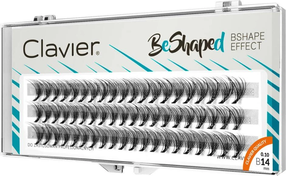 Clavier BeShaped šilkinės blakstienos priauginimui, riesta B 10D 14mm