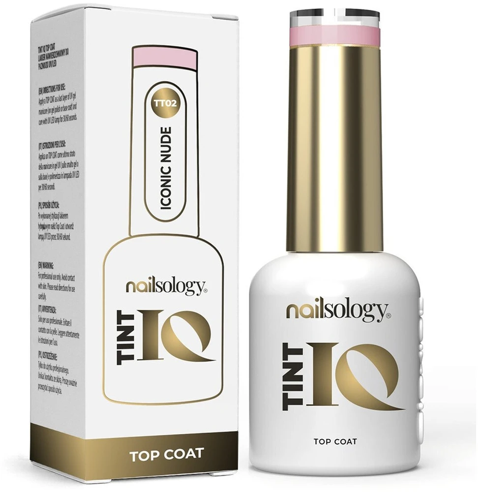 Clavier Nailsology Tint IQ viršutinis sluoksnis hibridinis TT02 Iconic Nude 8ml