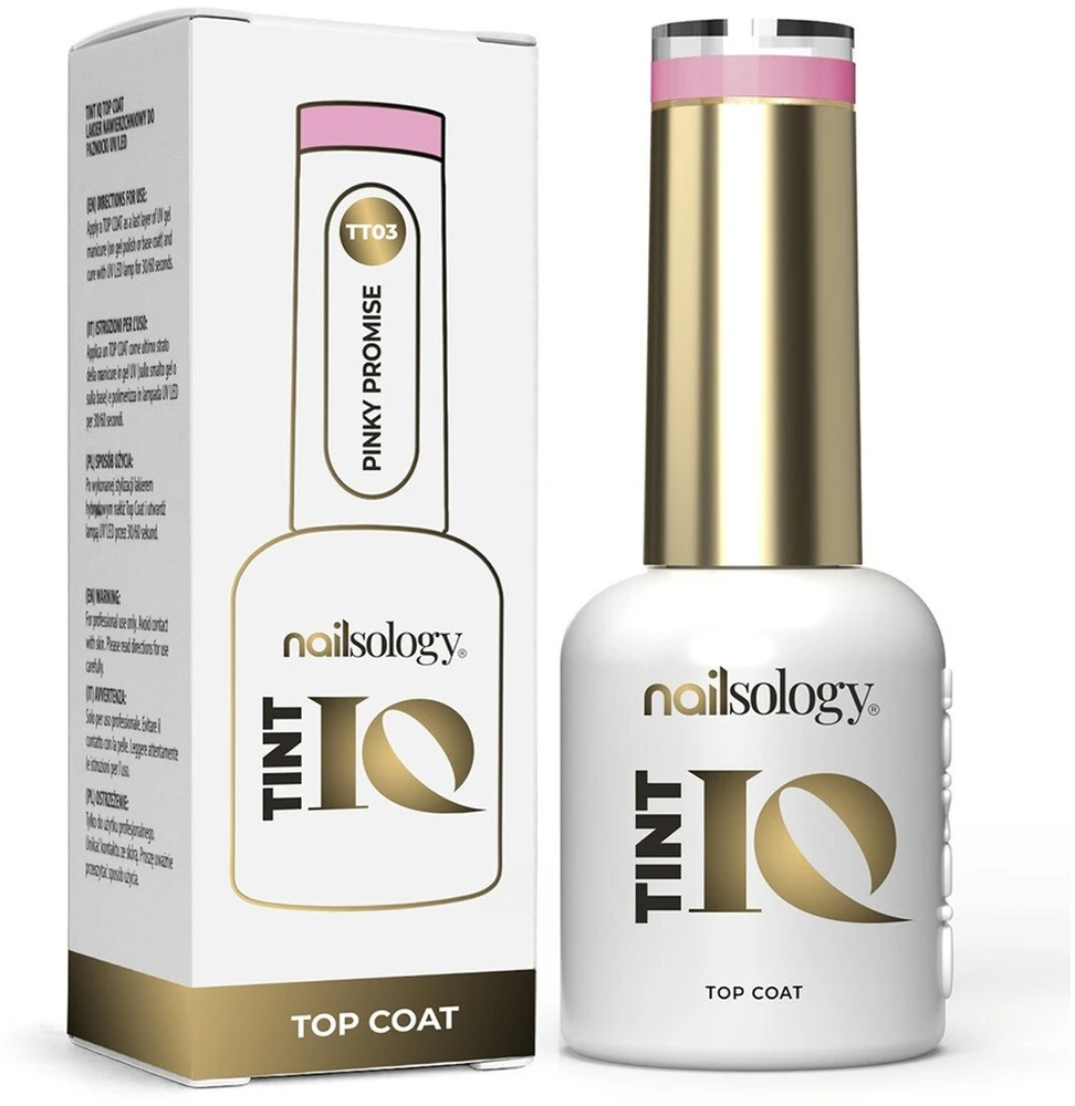Clavier Nailsology Tint IQ Top Coat top hybrydowy TT03 Pinky Promise 8ml