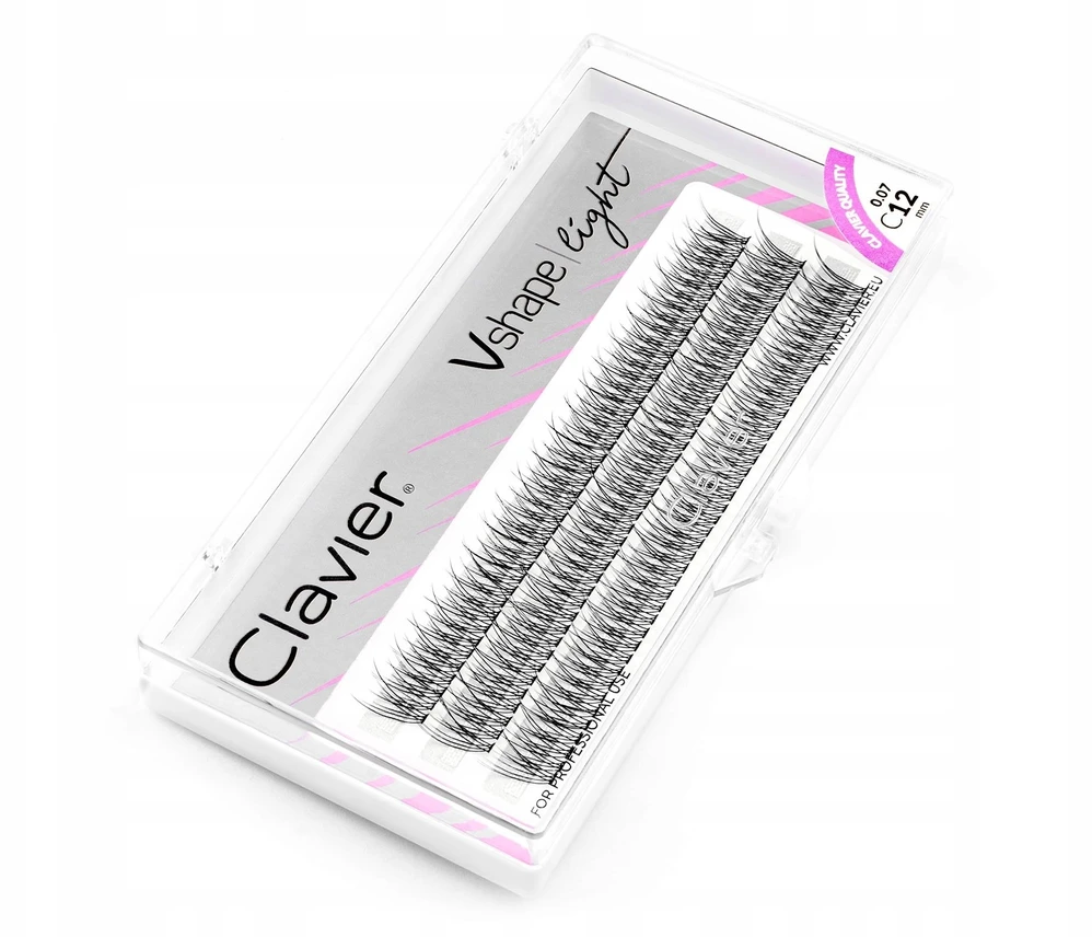 Clavier Vshape Light 10 mm blakstienų kuokšteliai