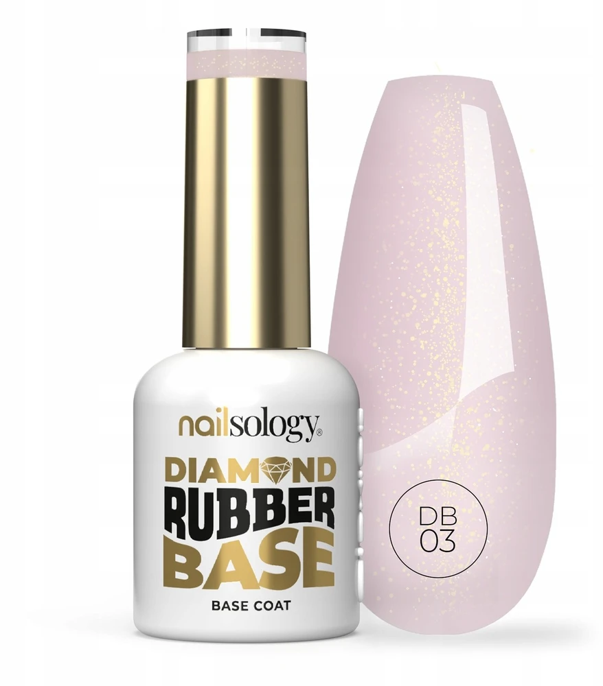 Clavier Nailsology deimantinis guminis pagrindas hibridinei bazei DB03 Rosy Girl 8ml