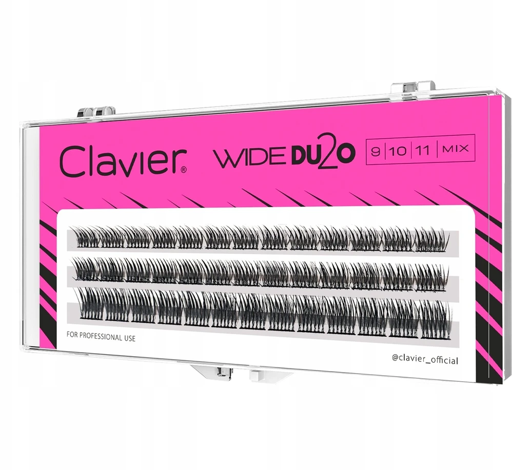Clavier Plačios Du2o blakstienos, riestos C, apimtis 36D, 9-10-11 mm
