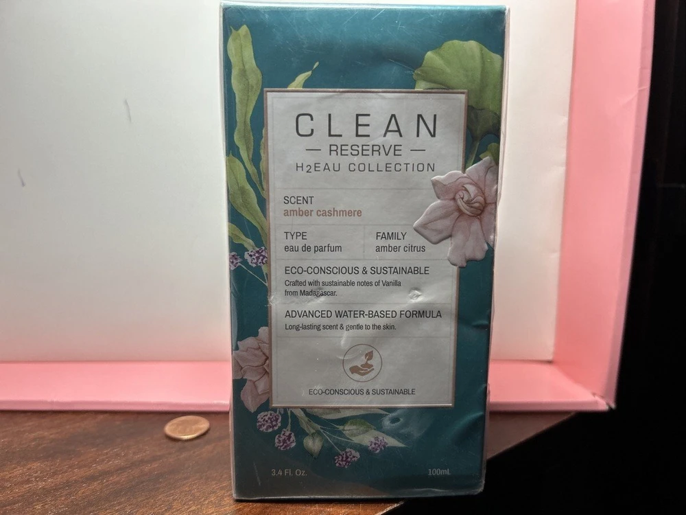 Clean H2Eau Amber Cashmere EDP parfumuotas vanduo unisex, 100 ml