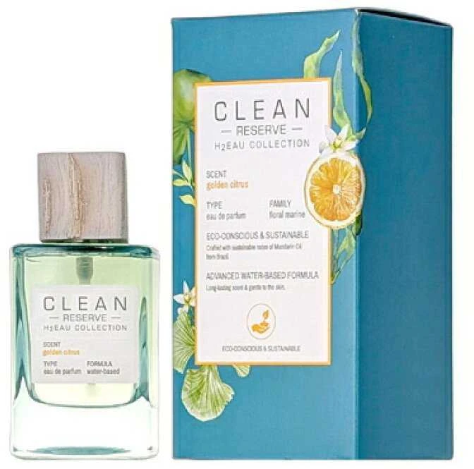 Clean H2Eau Golden Citrus EDP parfumuotas vanduo unisex, 50 ml