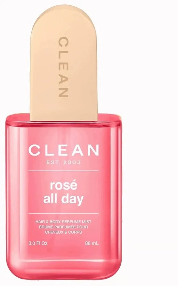 Clean , Rose All Day, Hair Scented Mist, For Women, 88 ml For Women