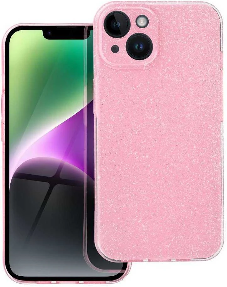 Dėklas Oem CLEAR CASE 2 mm BLINK skirtas Xiaomi Redmi 14C rožinės spalvos
